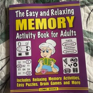 Purple Memory Activity Book for Adults